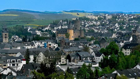 Sicht auf Mayen von der Jugendherberge